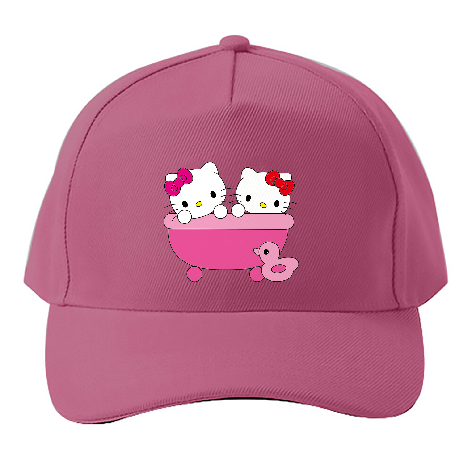 （画像用） Hello Kitty ハローキティ ベースボールキャップ 綿100％ 男女兼用 帽子 スポーツ